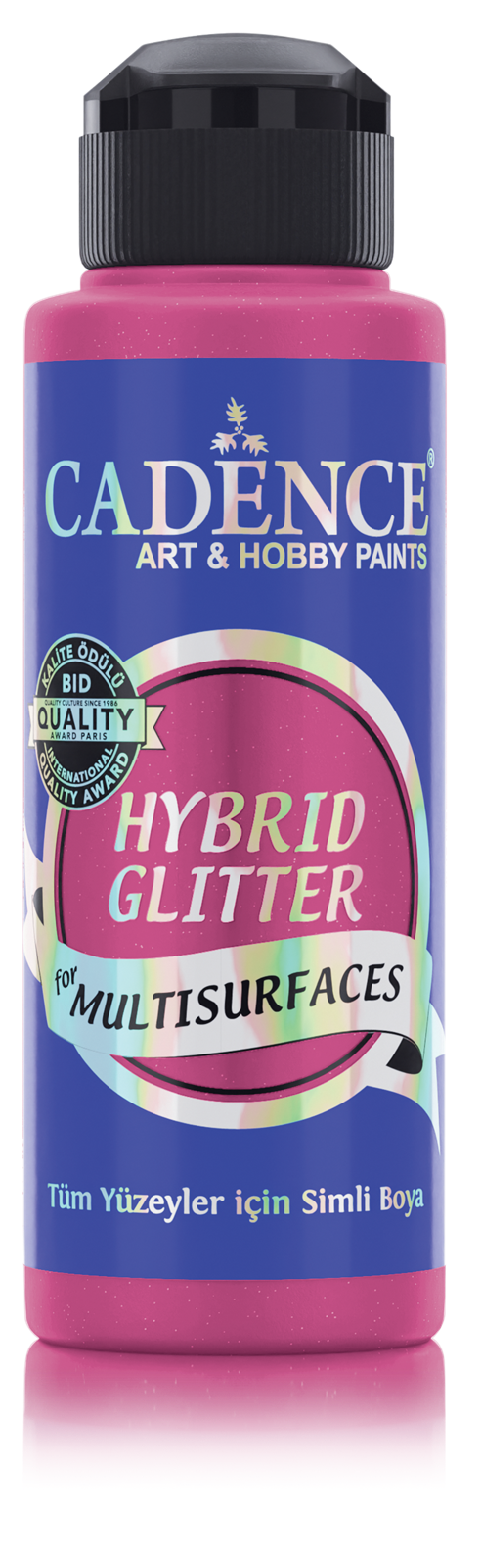 Cadence Hybrid Acrylverf Glitter 120 ml Fuchsia