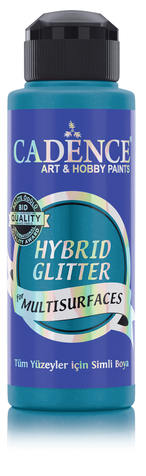 Cadence Hybrid Acrylverf Glitter 120 ml Turquoise