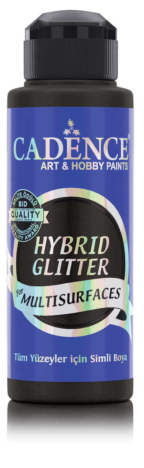 Cadence Hybrid Acrylverf Glitter 120 ml Black