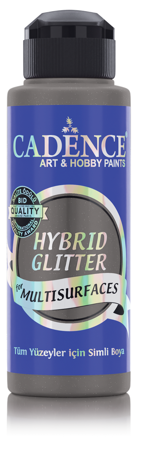 Cadence Hybrid Acrylverf Glitter 120 ml Graffiti Grey