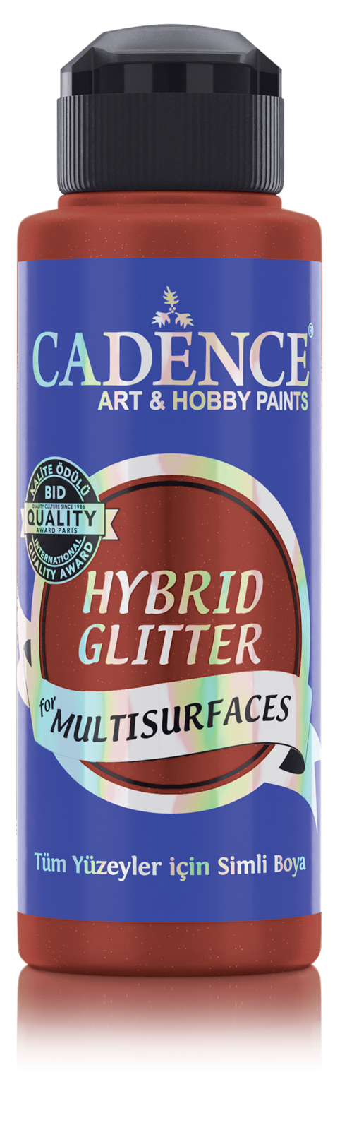 Cadence Hybrid Acrylverf Glitter 120 ml Coral