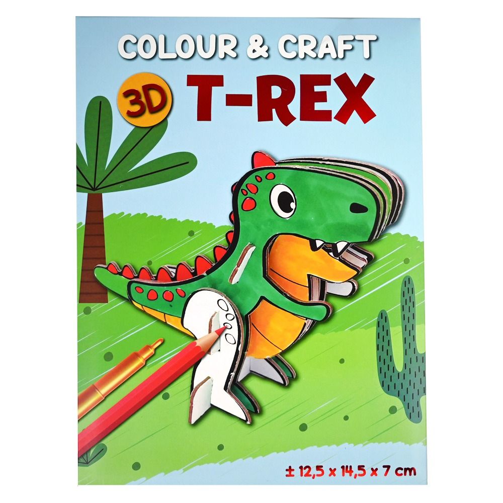 Win Colour and create your own T-Rex 12.5 x 14.5 x 7 cm