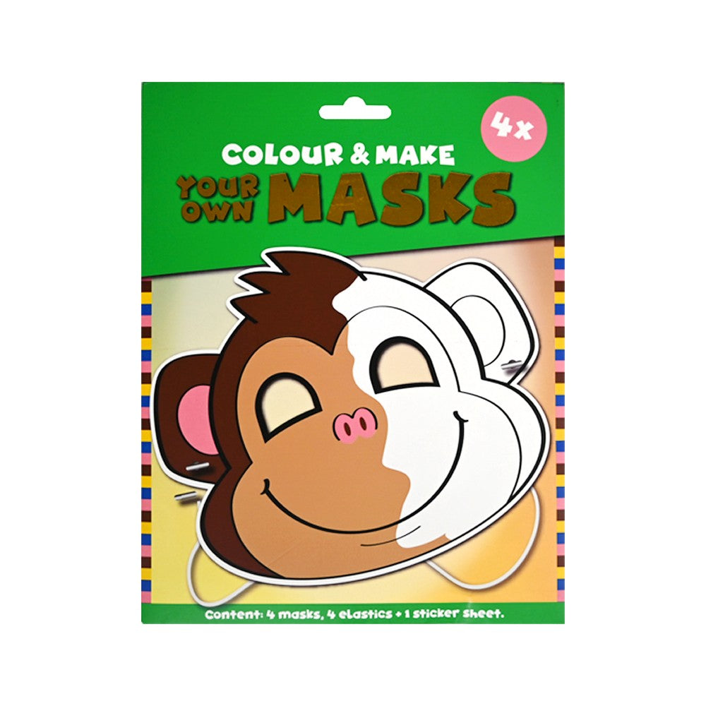 Gewinne Farben und gestalte deine eigene Affenmaske