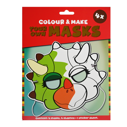 Wins Kleur En Maak Je Eigen Masker Dino