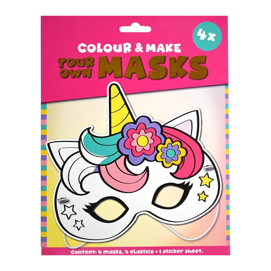 Wins Kleur En Maak Je Eigen Masker Unicorn