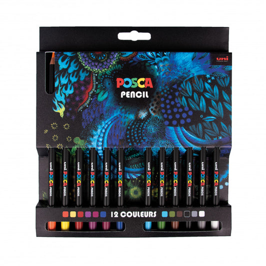 Uni Posca Bleistift-Set 12 Stück