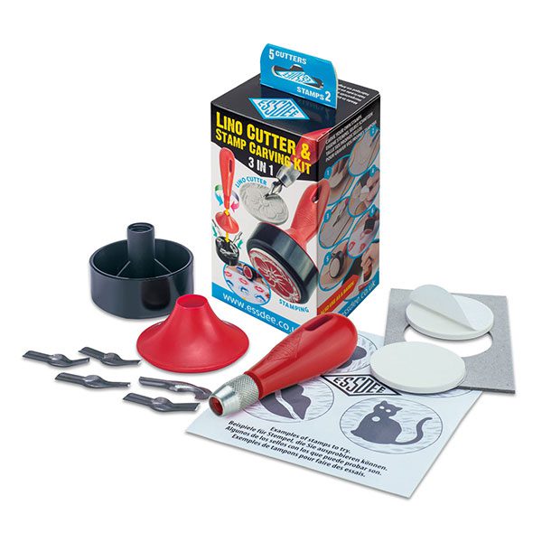 Essdee 3-in-1 Linosnede Stamp Set 5 Cutters