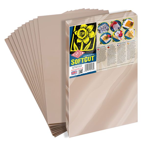 Essdee SoftCut Linolschnittplatten 10 Stück 21 x 30 cm