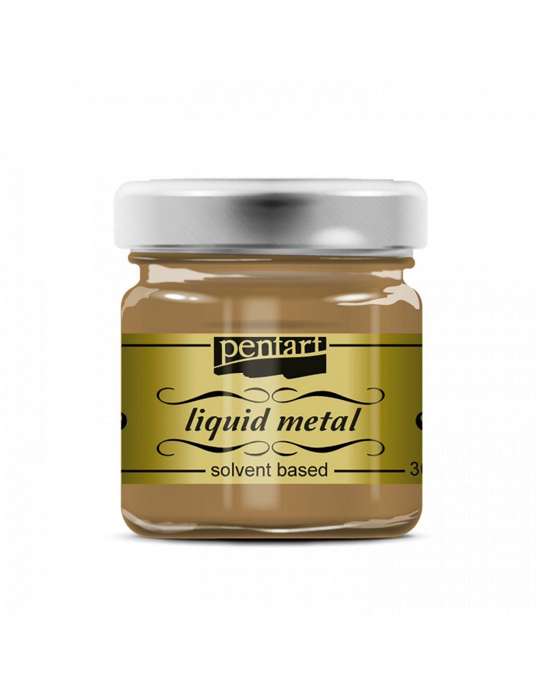 Pentart Liquid Metal Oil Paint Antique Gold 30ml