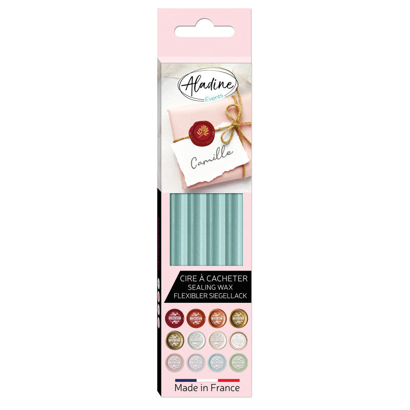 Aladine Zegel Wax Sticks Set 4 stuks Eucalyptus Groen