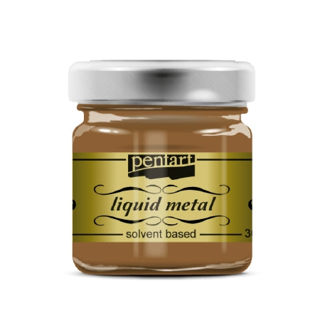 Pentart Liquid Metal Solvent Brons 30ml