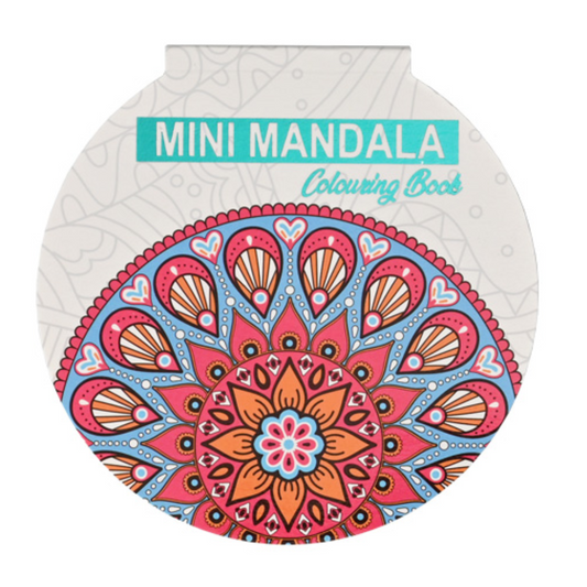 Wins Mini Mandala Kleurboek Rond Blauw 12 × 12 cm