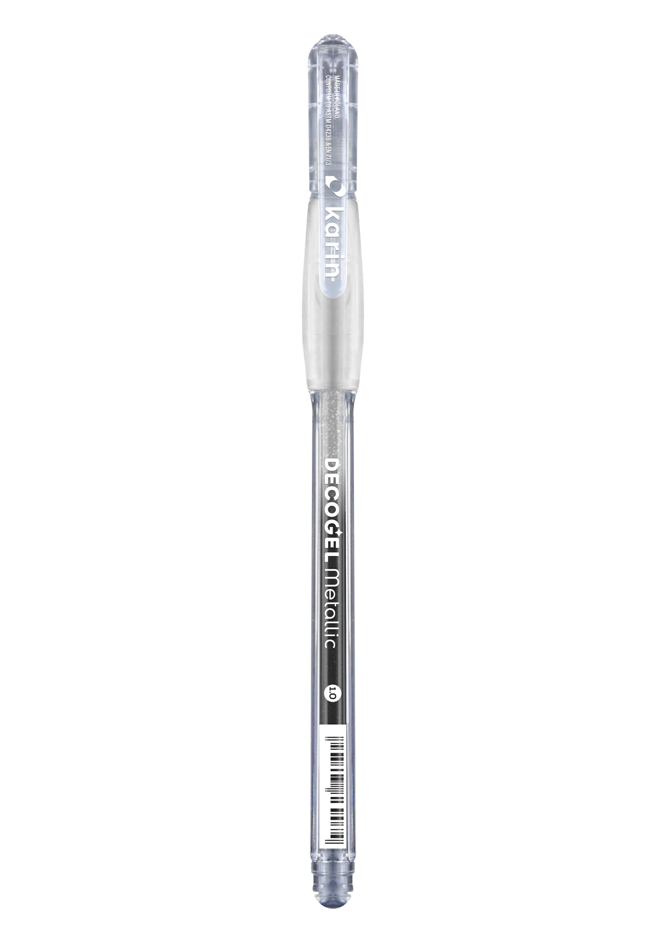 Karin Decogel 1.0 Gelschreiber Metallic Silber
