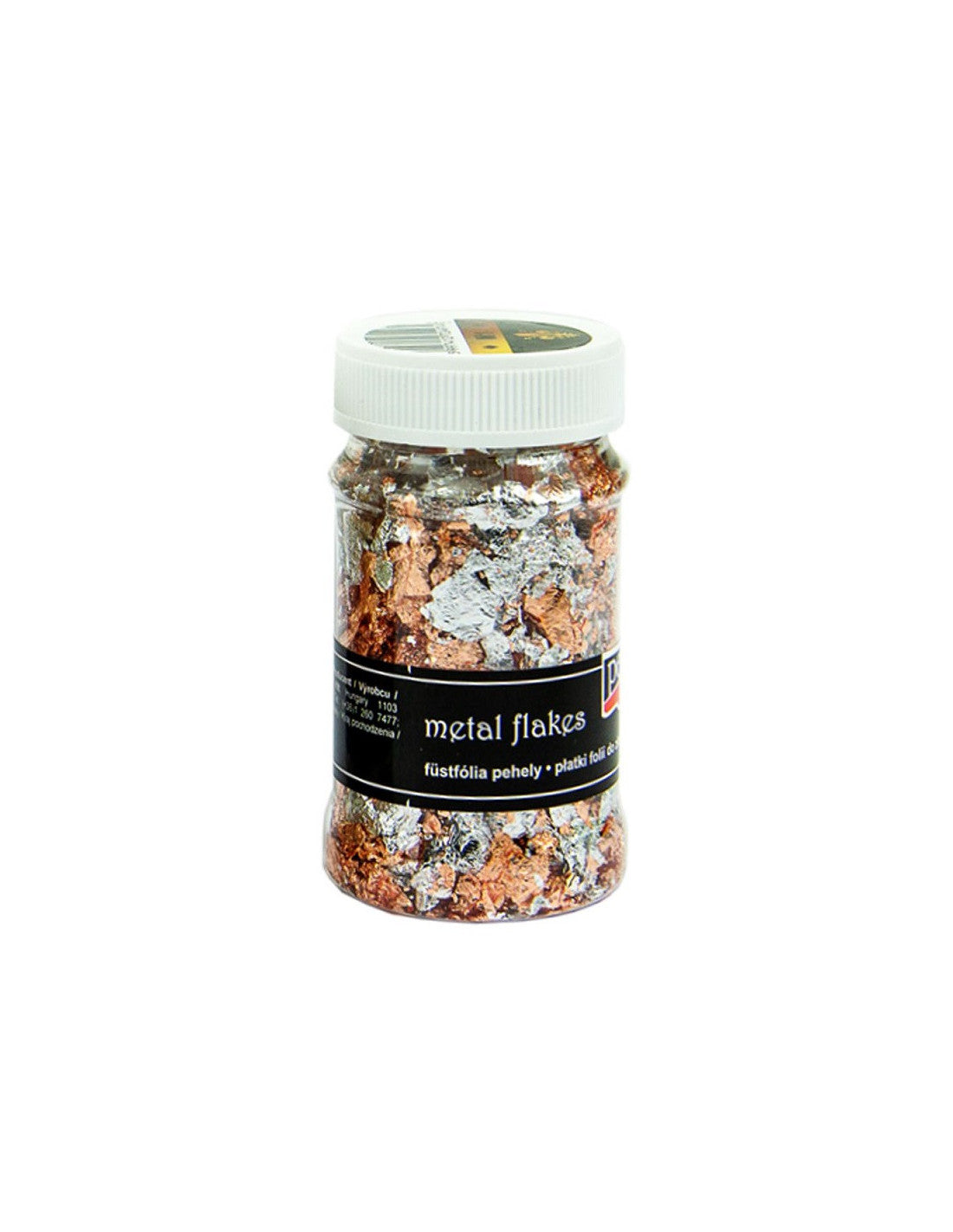 Pentart Metal Flakes Mixed Silver & Copper 100ml M1