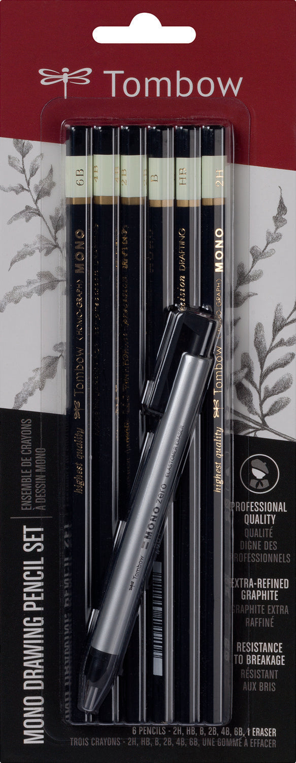 Tombow Mono Potlodenset met Mono Zero Gum