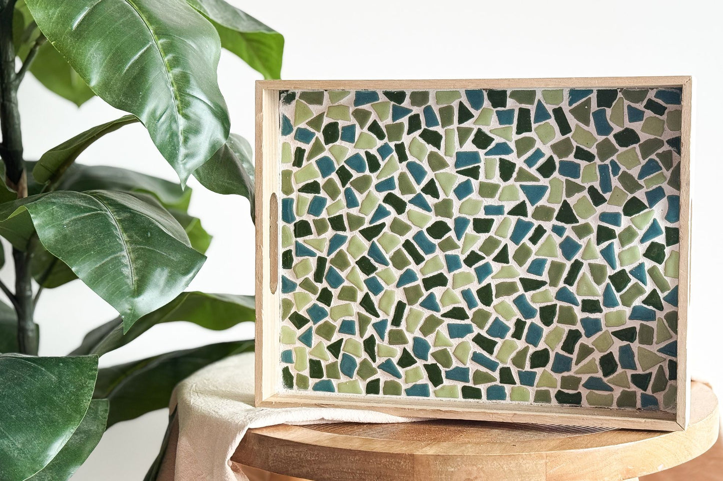 LC DIY Pakket Mozaïek Dienblad - Groen