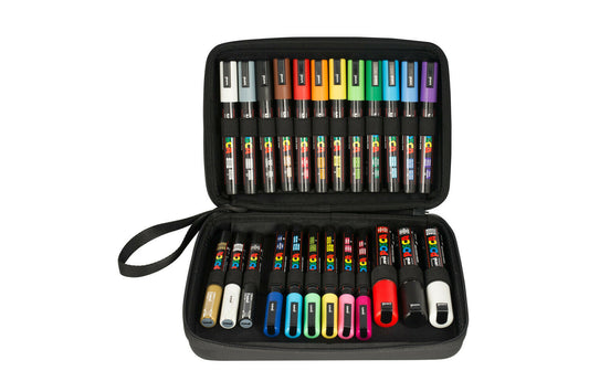 Uni Posca Verfmarkers Luxe Koffer 24 stuks