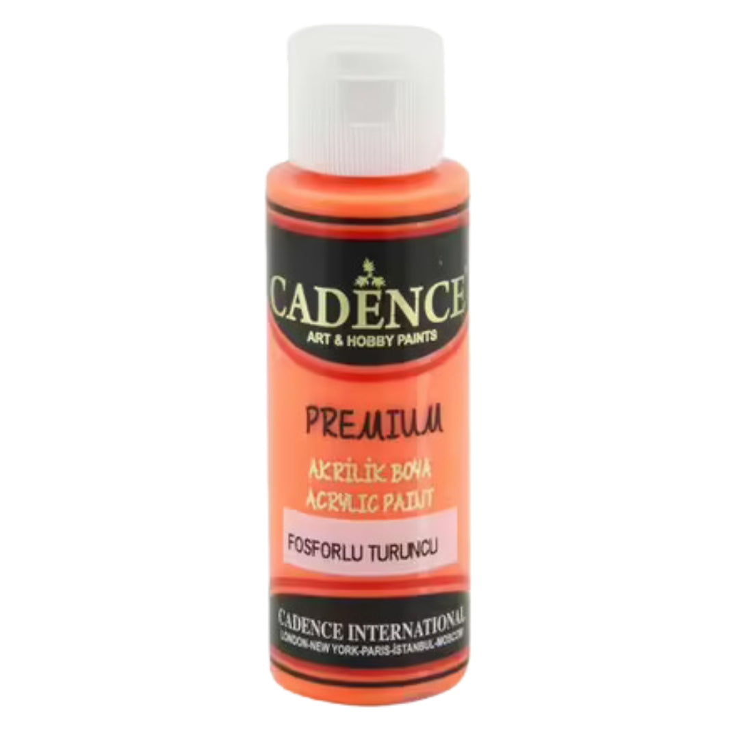 Cadence Premium Acrylic Paint 70 ml Fluorescent Orange 0004