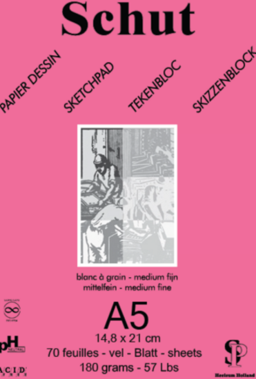 Schut Study Schetspapier A5 180gr 70 vel