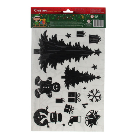 Wins Silhouette Stickers Kerst 36,5 x 22 cm