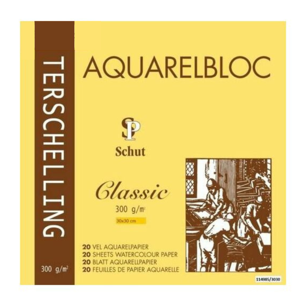 Schut Terschelling Aquarellpapier 30x30 cm 300g 20 Blatt