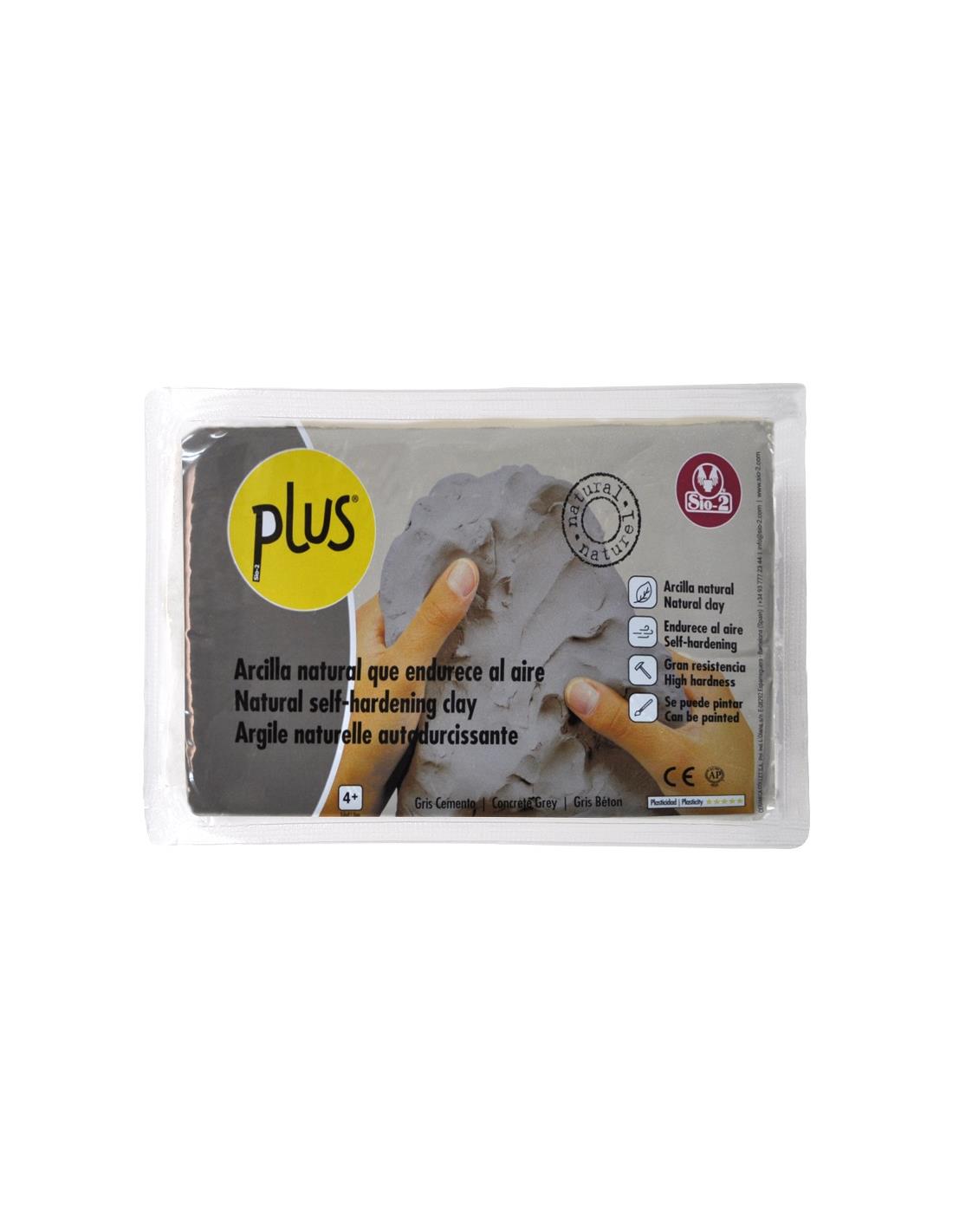 Plus Lufttrocknender Ton 1kg Betongrau