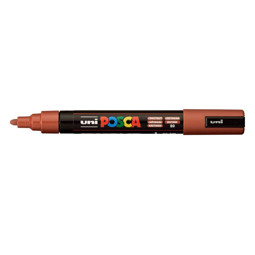 Uni Posca Verfmarker 5M Ronde Kastanje