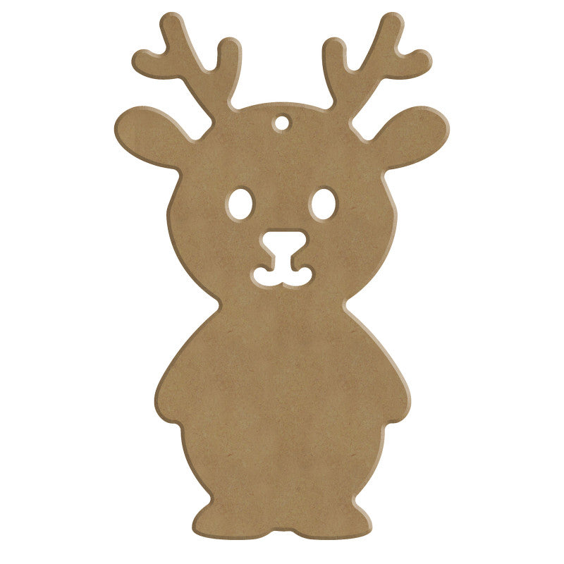 Gomille MDF Figur 9x14 cm Süßes Rentier