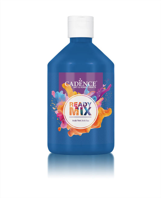 Cadence Ready Mix Acrylverf Mat 500 ml Blauw