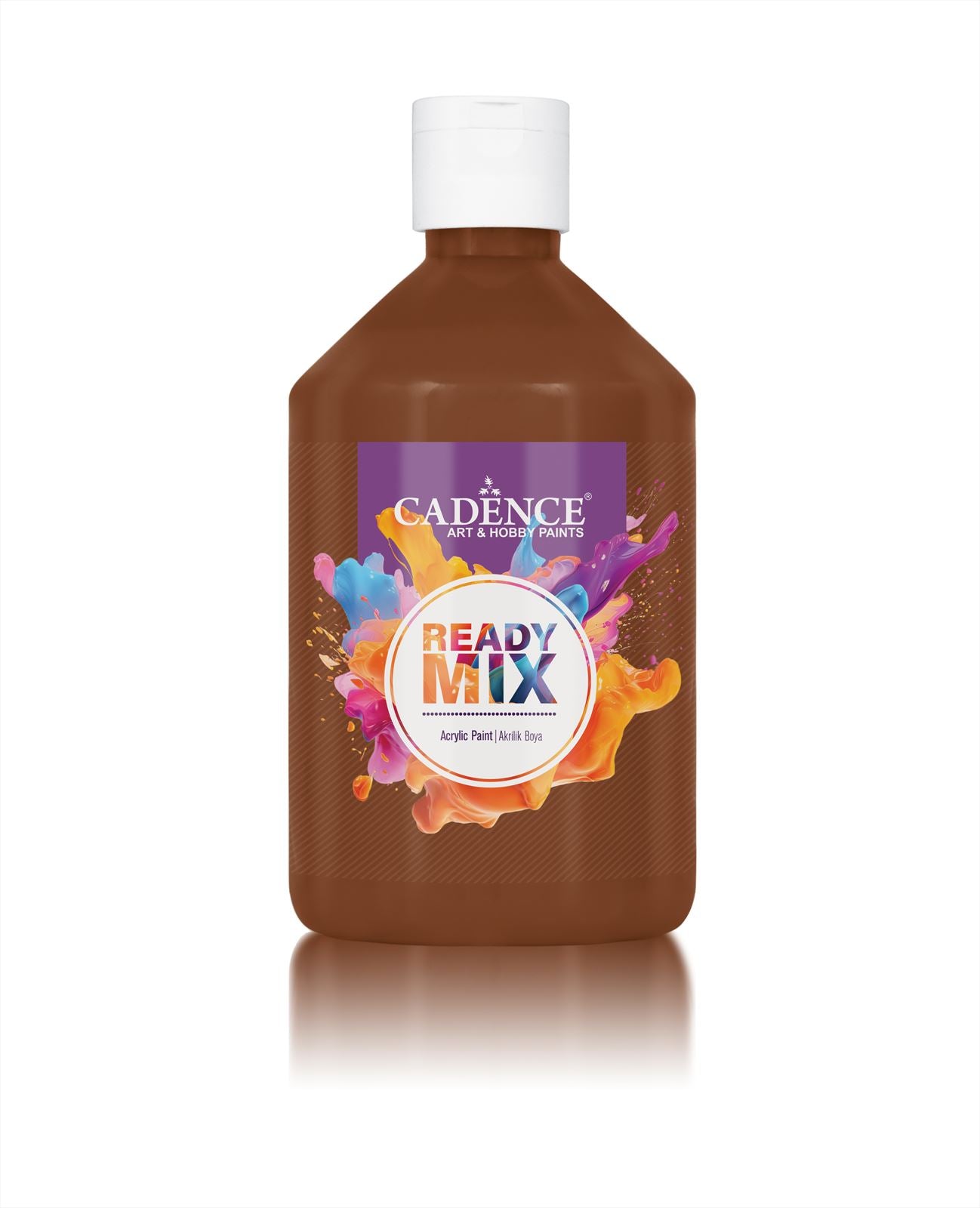 Cadence Ready Mix Acrylfarbe Matt 500 ml Braun