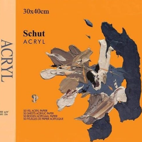 Schut Acrylmalpapier 30x40cm 360g 50 Blatt
