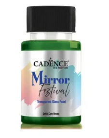 Cadence Mirror Festival Transparante Glasverf Green 50 ml
