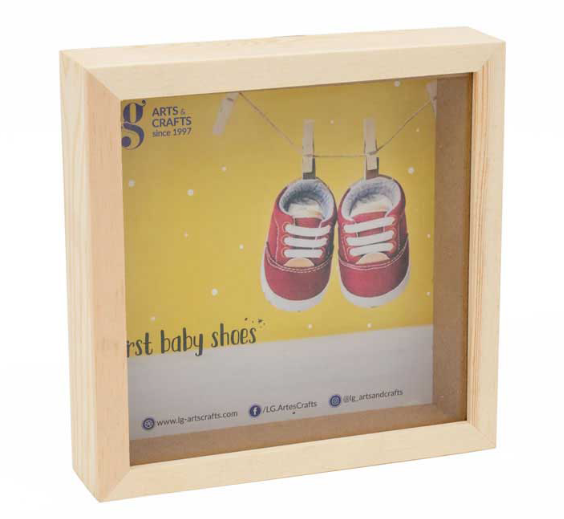 Holz 3D-Rahmen 17 x 17 x 4 CM