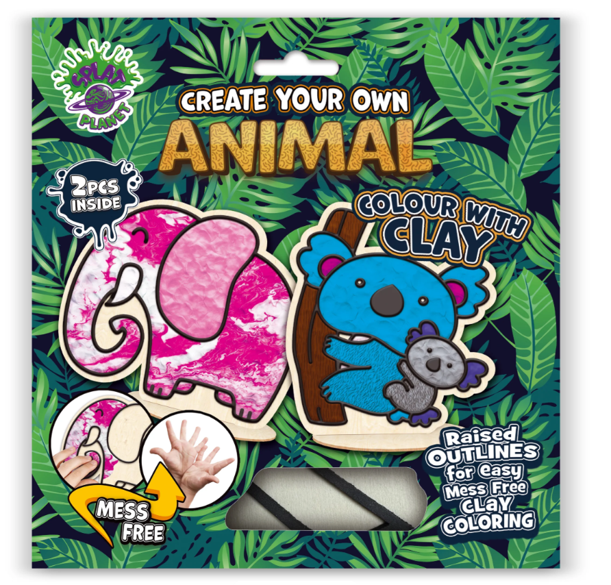 Splat Planet Ton-Malset Tiere 24 x 23,7 x 2,7 cm