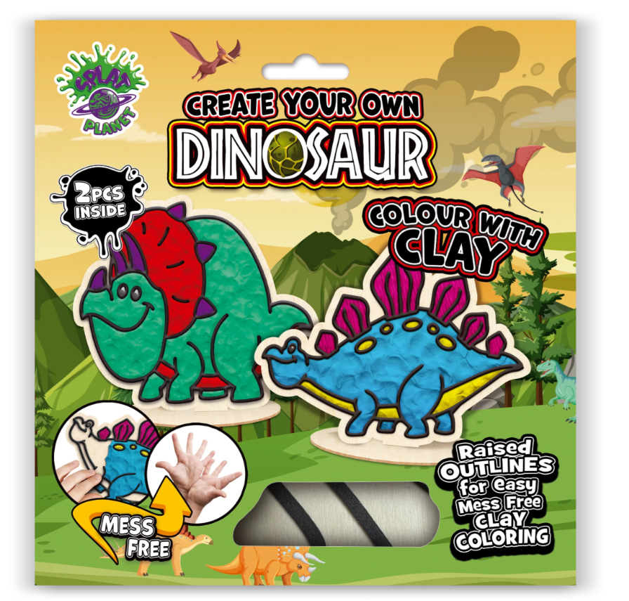 Splat Planet Clay Coloring Set Dino 24 x 23.7 x 2.7 cm