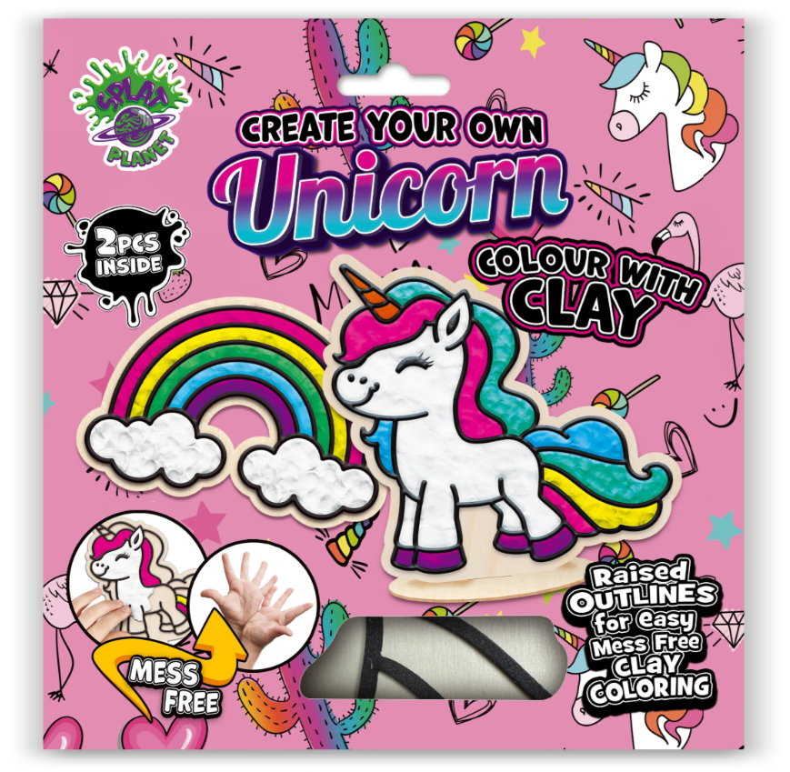 Splat Planet Ton-Malset Einhorn 24 x 23,7 x 2,7 cm
