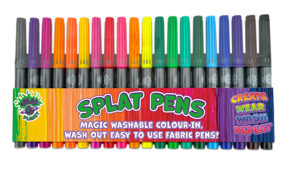 Splat Planet Washable Fabric Markers Set 20 Colors
