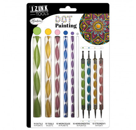 Aladine 10-teiliges Dot Painting Werkzeugset