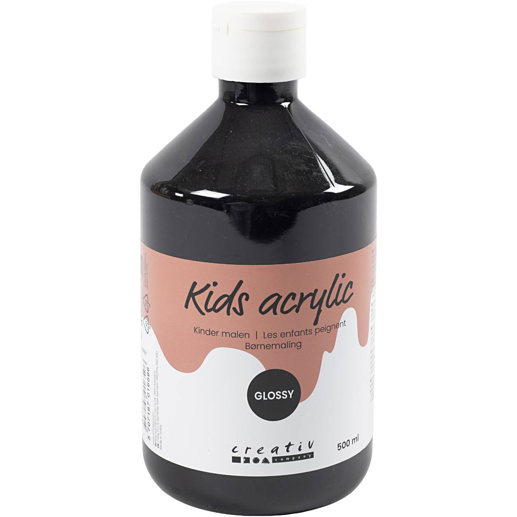 CC Acrylverf Zwart Glossy 500 ml