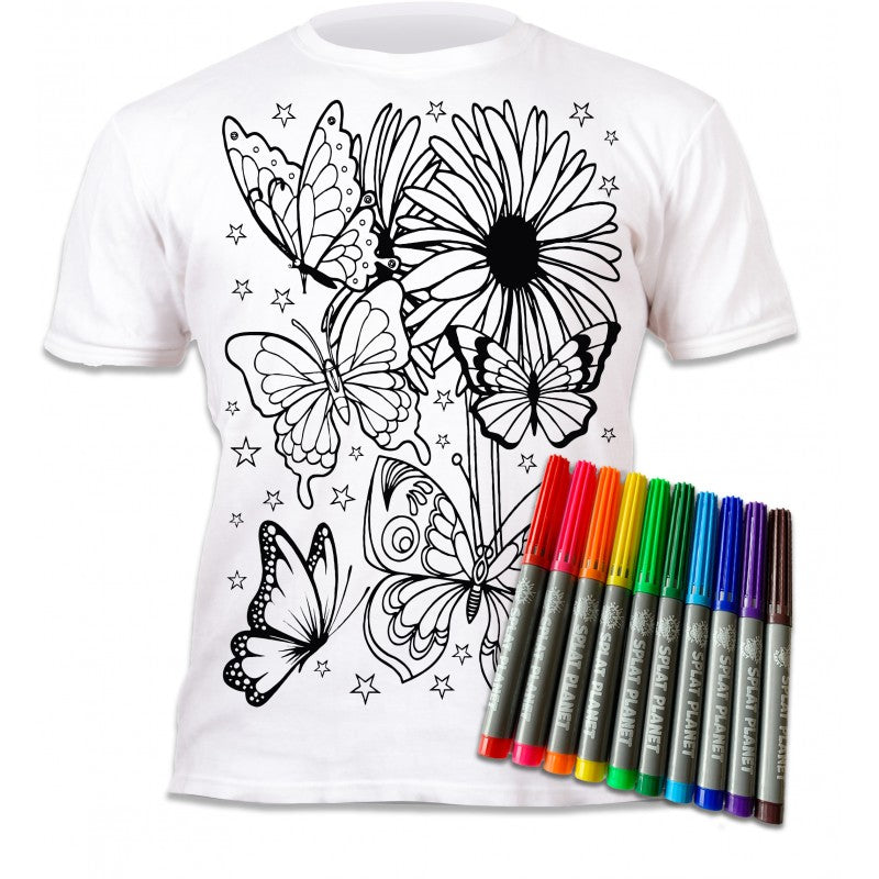 Splat Planet T-Shirt Kleuren Set Vlinders 3 - 4 Jaar