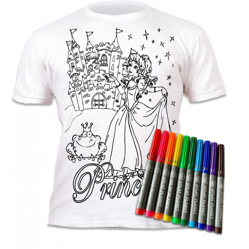 Splat Planet T-Shirt Kleuren Set Prinses 7 - 8 Jaar