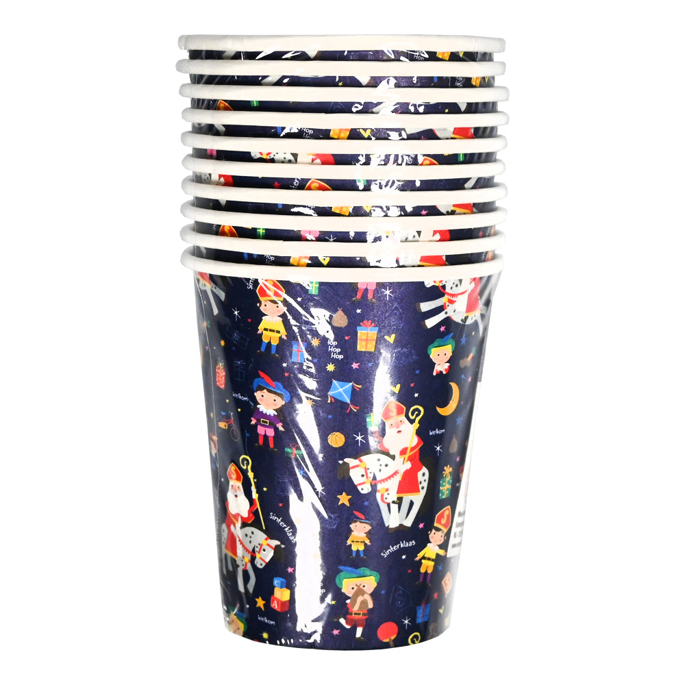 Wins Papieren bekers Sinterklaas 10 Stuks