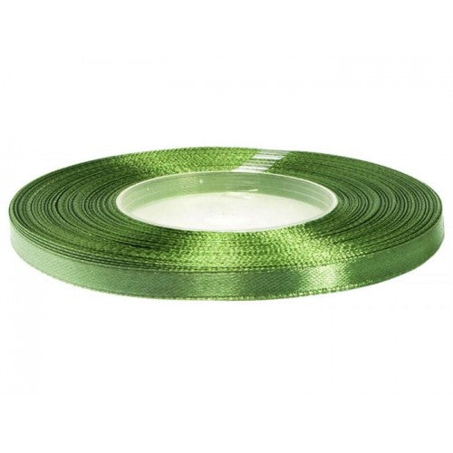 Satijnlint 6 mm 32 m Kaki groen