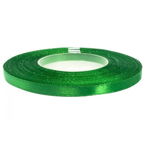 Satijnlint 6 mm 32 m Grasgroen