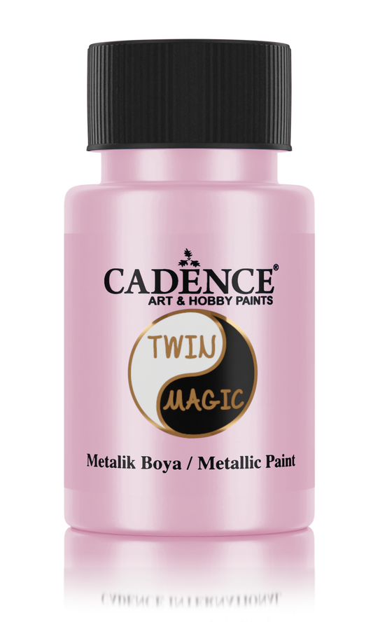 Cadence Twin Magic Acrylverf Metallic 50 ml Blue Rose
