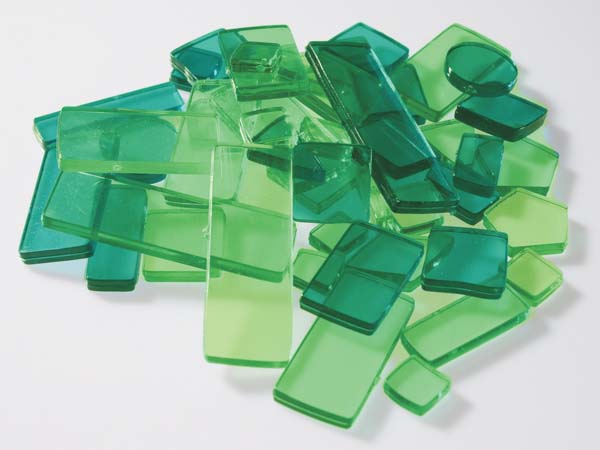 Mosaikstein Acryl Mozaiekstenen Groen Mix 40gr