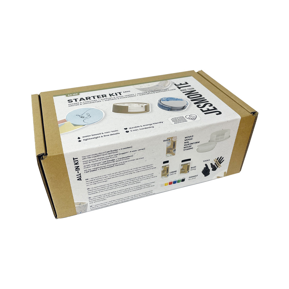 Jesmonite AC100 Kit Mini Untersetzer mit Halter