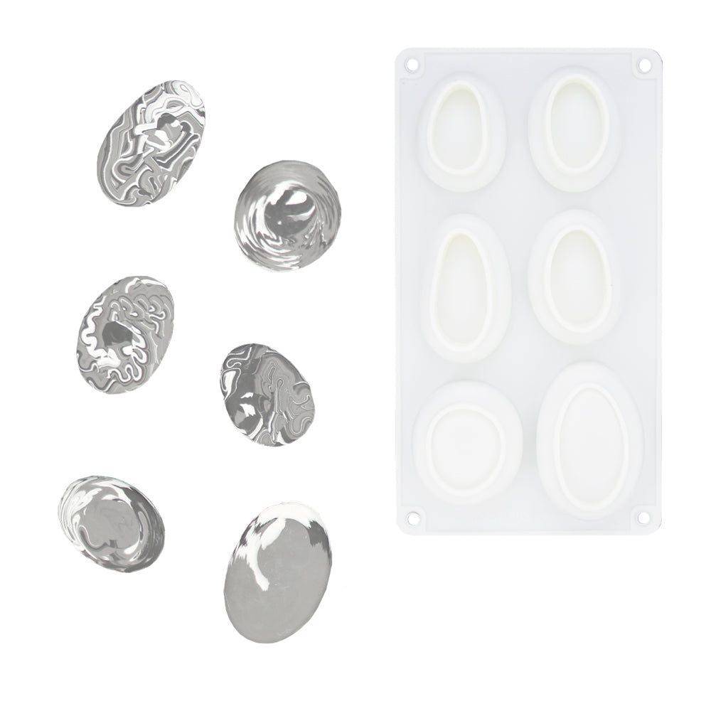 Silicone Mold 26.3x4.5x3 cm Pebbles