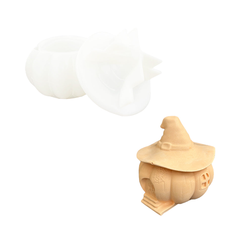 Jesmonite Silicone Mould Pumpkin With Hat 10 x 5.9 cm
