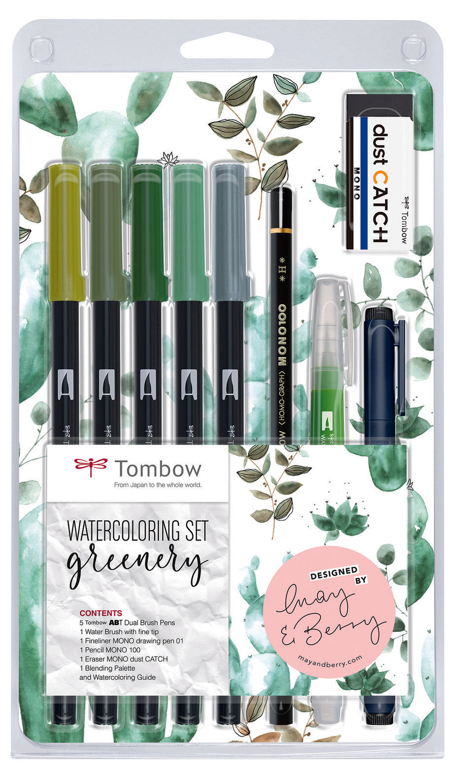 Tombow Watercoloring Set Greenery